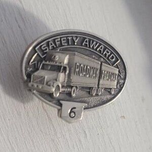 Roadway Express Trucking Vintage Safety Award Lapel Pin